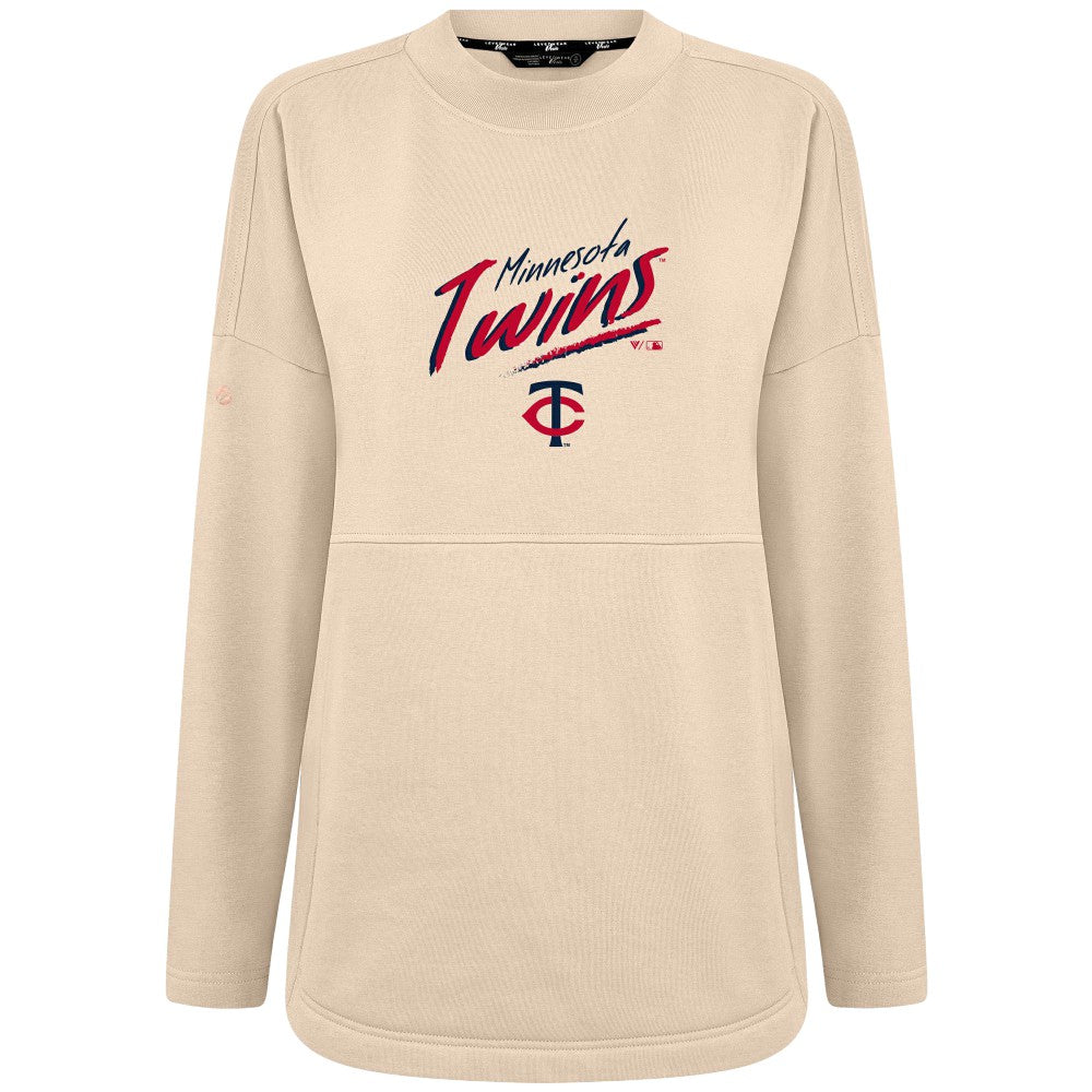 MLB Minnesota Twins Levelwear Women's Oversized Beaudry Sizzle Top