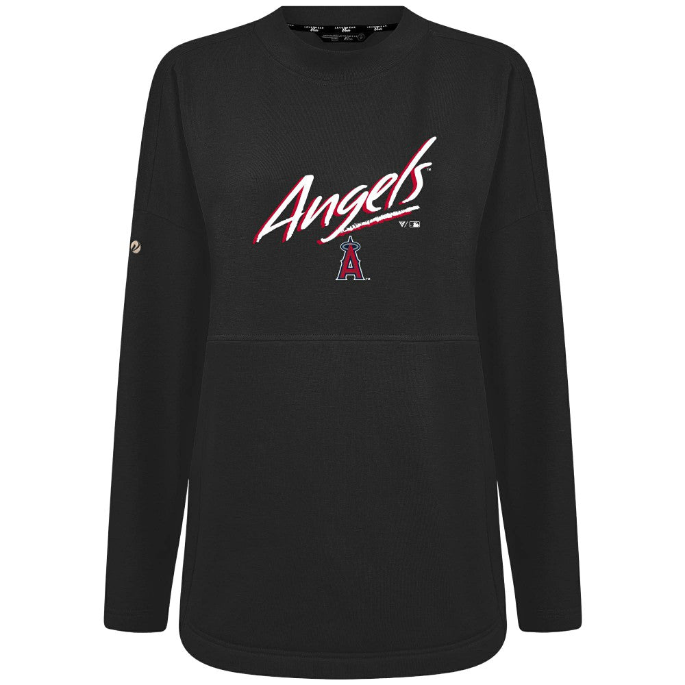 MLB Los Angeles Angels Levelwear Women's Oversized Beaudry Sizzle Top