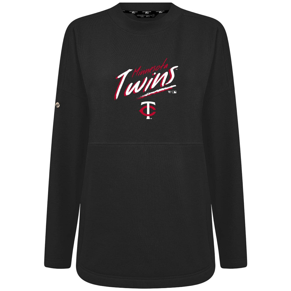 MLB Minnesota Twins Levelwear Women's Oversized Beaudry Sizzle Top