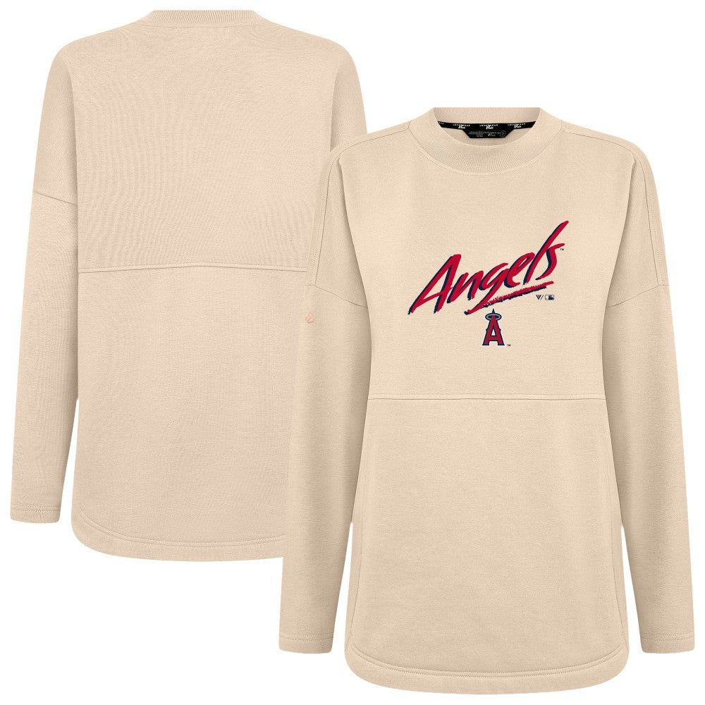 MLB Los Angeles Angels Levelwear Women's Oversized Beaudry Sizzle Top
