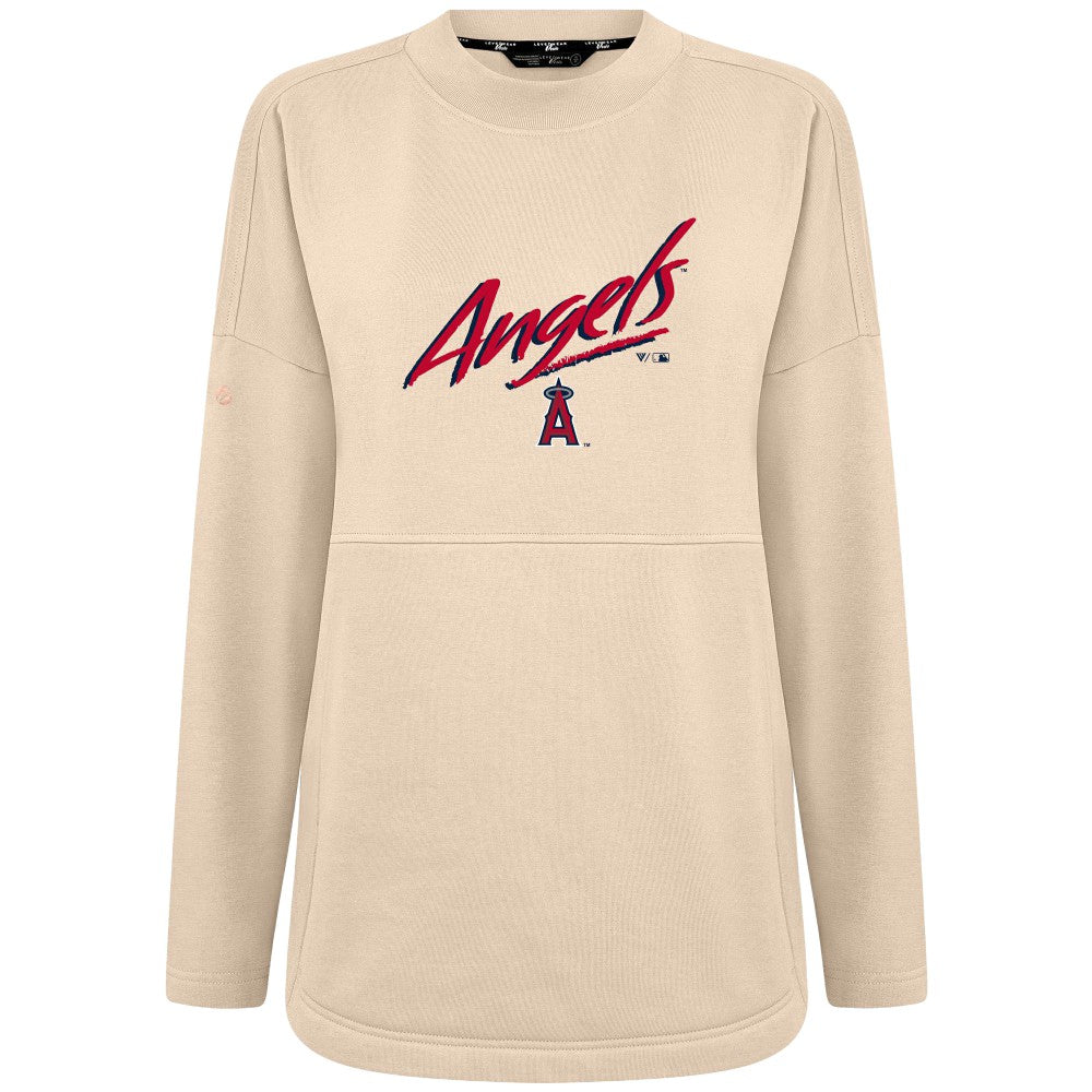 MLB Los Angeles Angels Levelwear Women's Oversized Beaudry Sizzle Top