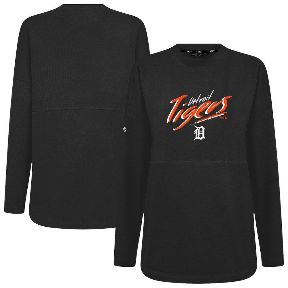 MLB Detroit Tigers Levelwear Women's Oversized Beaudry Sizzle Top
