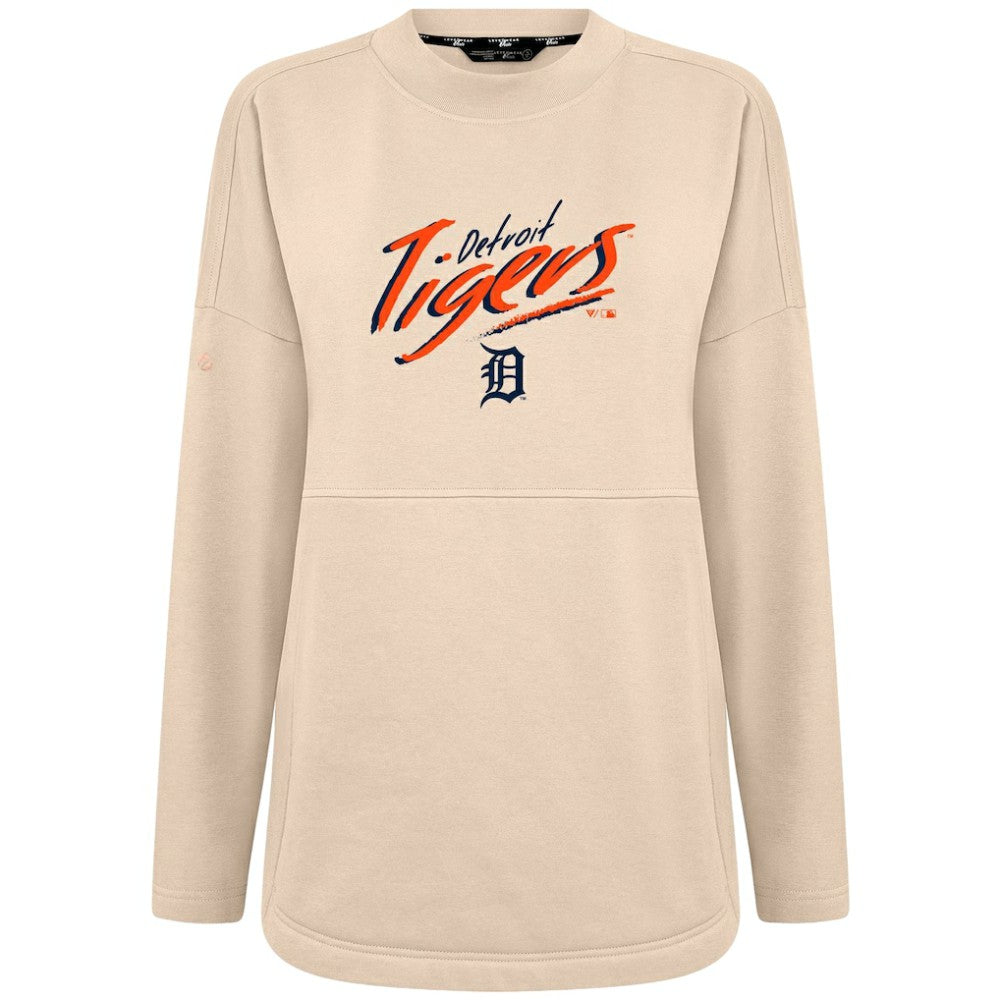 MLB Detroit Tigers Levelwear Women's Oversized Beaudry Sizzle Top