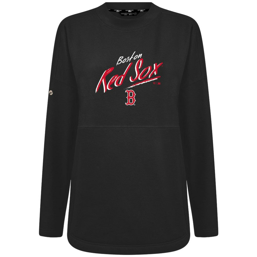 MLB Boston Red Sox Levelwear Women's Oversized Beaudry Sizzle Top