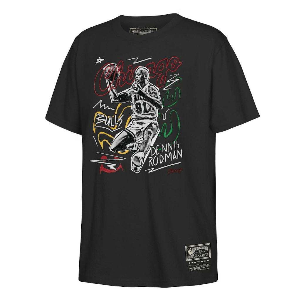 NBA Dennis Rodman Chicago Bulls Youth Chalked Up T-Shirt sale