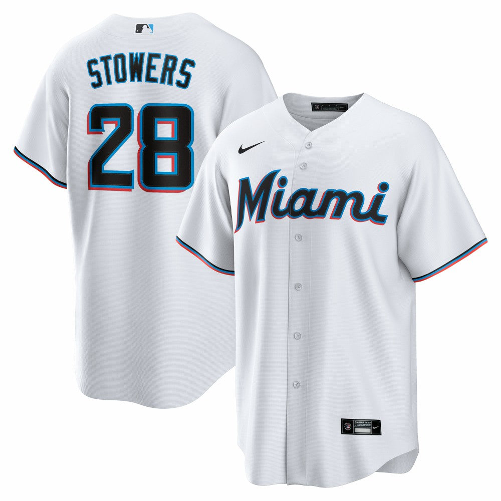 MLB Kyle Stowers Miami Marlins Nike  Youth Home Replica Jersey