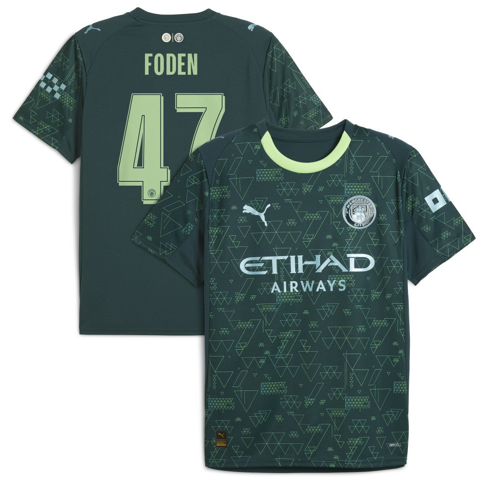 Phil Foden Manchester City x EA SPORTS FC 2025/26 Fourth Jersey - Puma Green