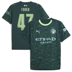Phil Foden Manchester City x EA SPORTS FC 2025/26 Fourth Jersey - Puma Green
