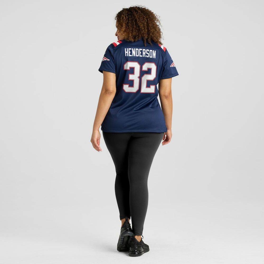 TreVeyon Henderson  Women's Game Jersey - New England Patriots