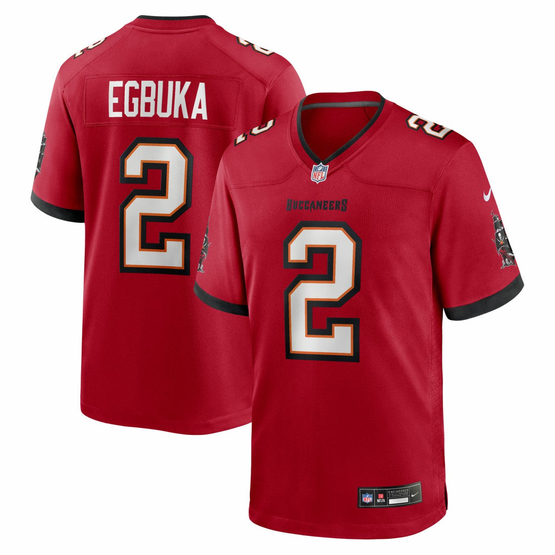 Emeka Egbuka  Team Game Jersey - Tampa Bay Buccaneers