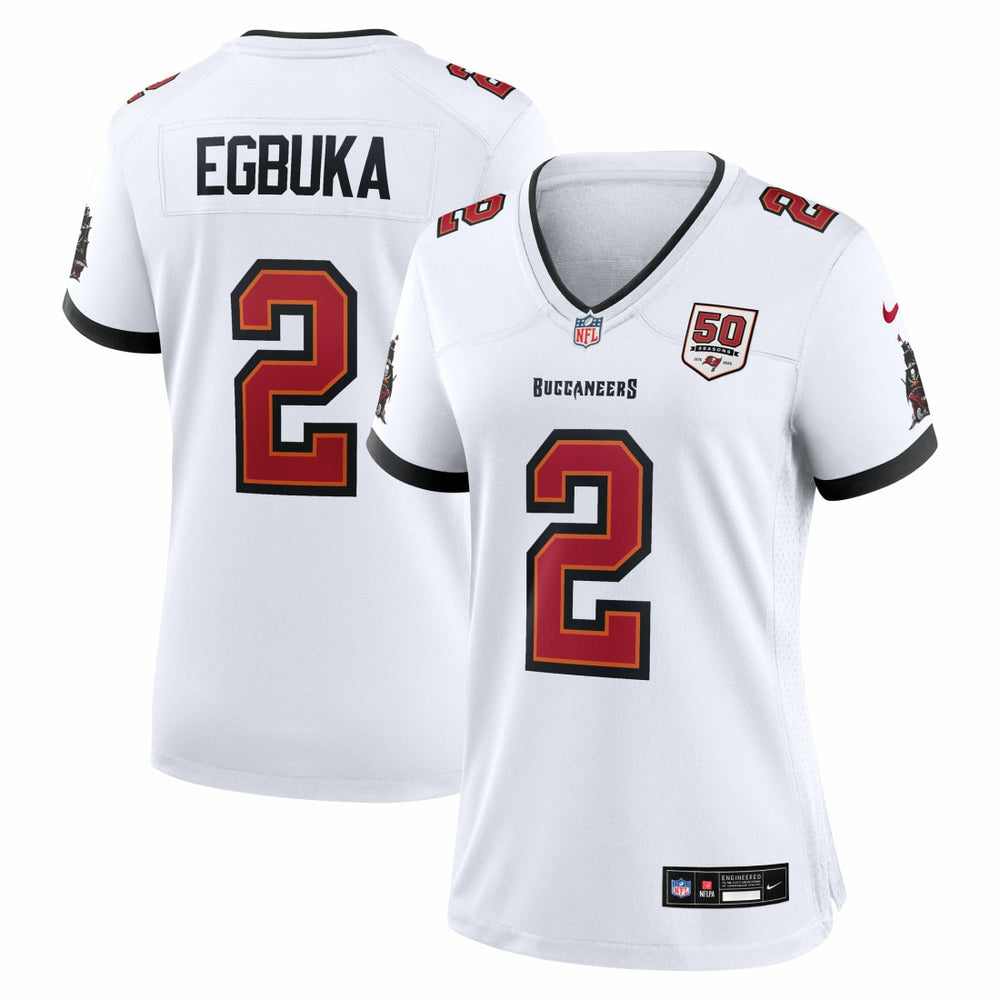 Emeka Egbuka  Women's 50th Season Game Jersey - Tampa Bay Buccaneers