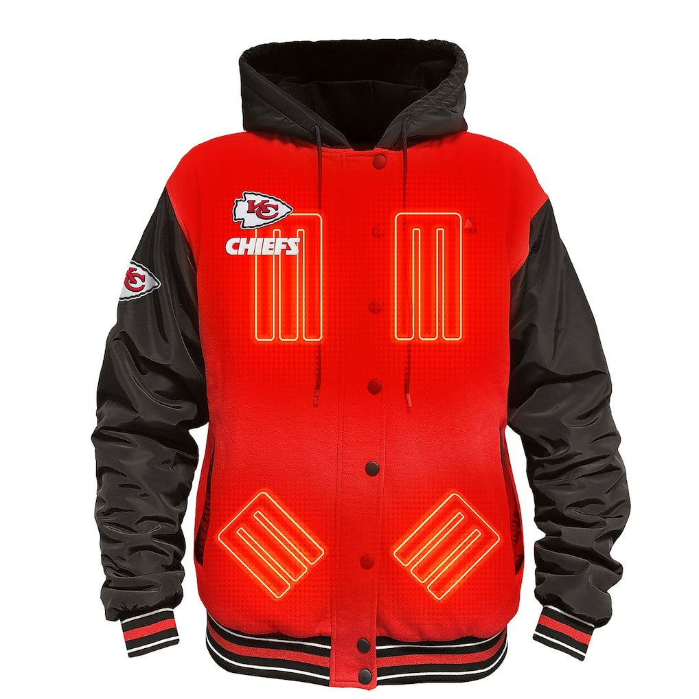 ActionHeat 5V Battery Heated Full-Snap Varsity Jacket - Kansas City Chiefs