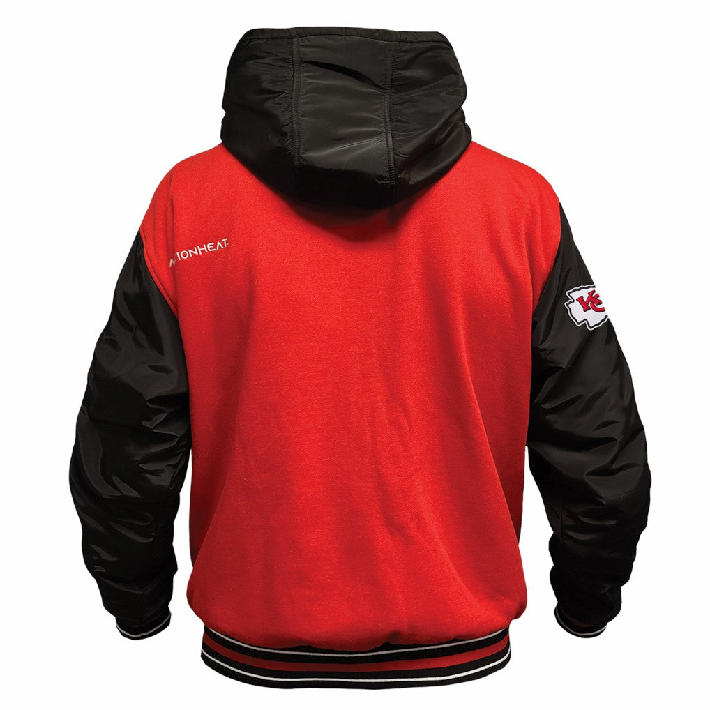 ActionHeat 5V Battery Heated Full-Snap Varsity Jacket - Kansas City Chiefs