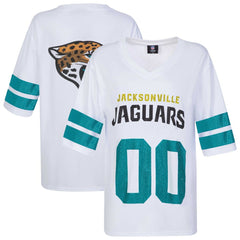 Cuce Women's Rhinestone V-Neck Tunic - Jacksonville Jaguars