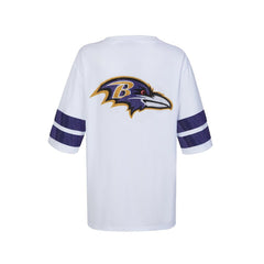 Cuce Women's Rhinestone V-Neck Tunic - Baltimore Ravens