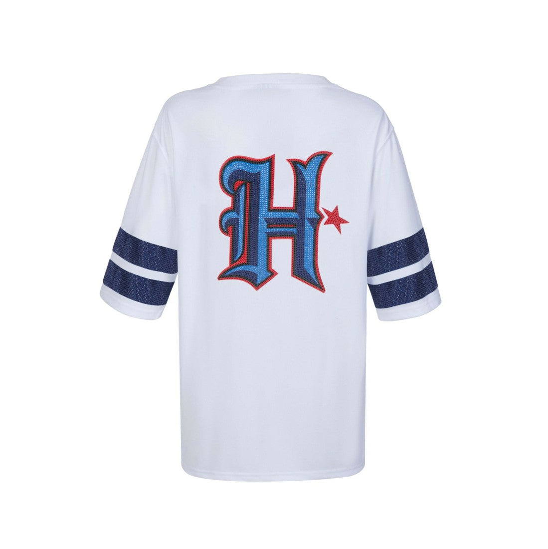 Cuce Women's Rhinestone V-Neck Tunic - Houston Texans