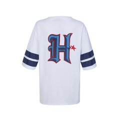 Cuce Women's Rhinestone V-Neck Tunic - Houston Texans