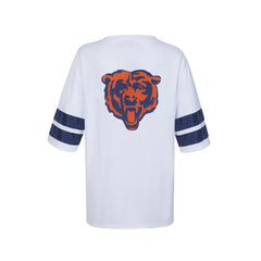 Cuce Women's Rhinestone V-Neck Tunic - Chicago Bears