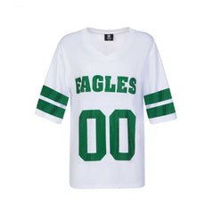Cuce Women's Rhinestone V-Neck Tunic - Philadelphia Eagles