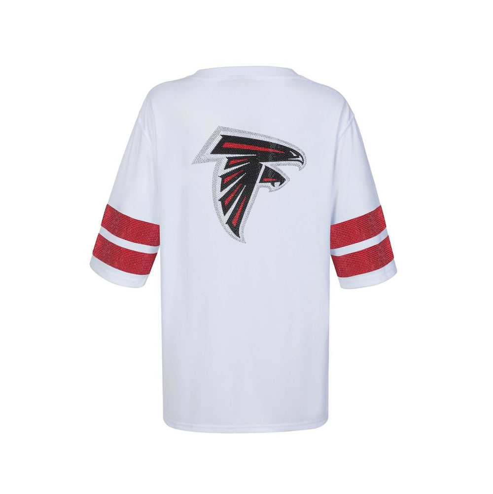 Cuce Women's Rhinestone V-Neck Tunic - Atlanta Falcons