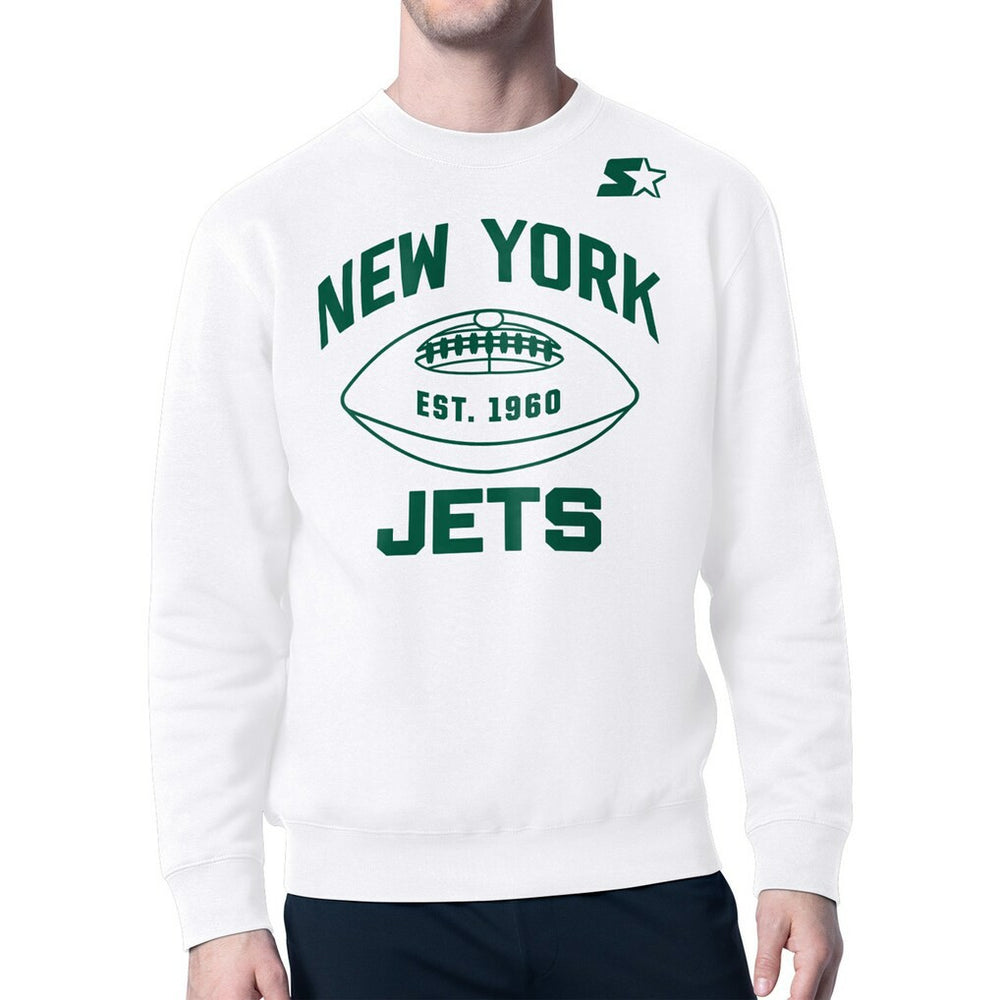 Starter Green and White Forever Fleece Sweatshirt - New York Jets