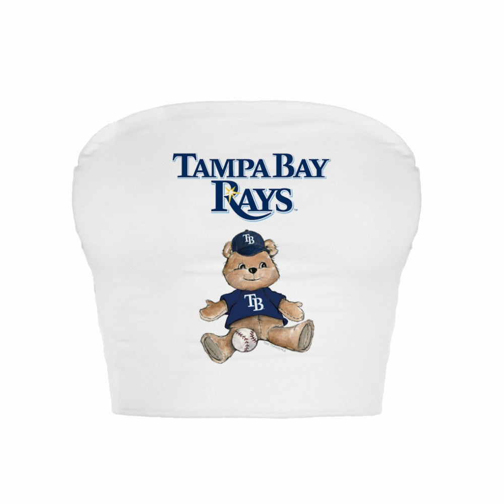 MLB Tampa Bay Rays Tiny Turnip Women's Teddy Bear Crop Tube Top