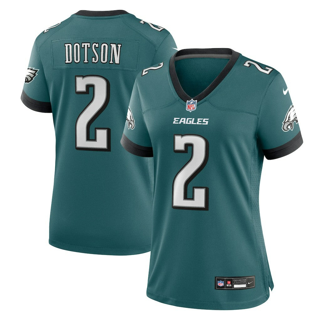 Jahan Dotson  Women's Team Game Jersey - Philadelphia Eagles