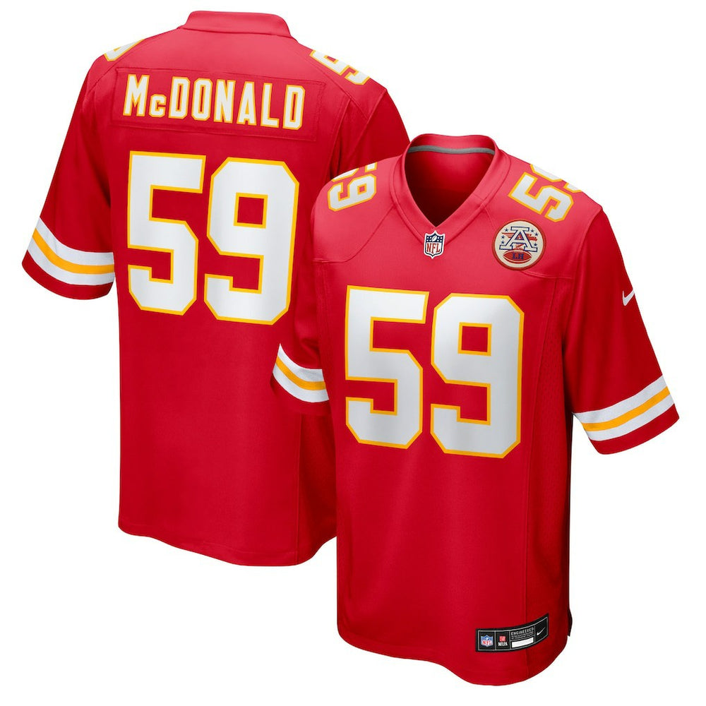 Cooper McDonald  Team Game Jersey - Kansas City Chiefs