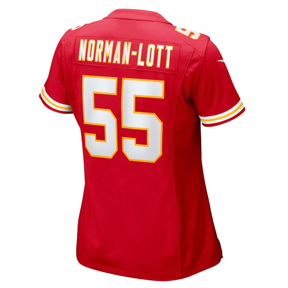 Omarr Norman-Lott  Women's Team Game Jersey - Kansas City Chiefs