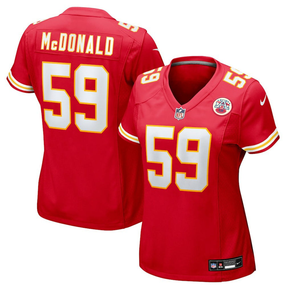 Cooper McDonald  Women's Team Game Jersey - Kansas City Chiefs