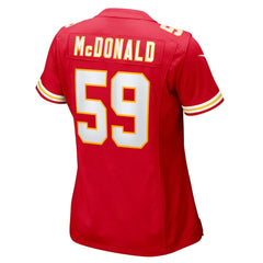 Cooper McDonald  Women's Team Game Jersey - Kansas City Chiefs