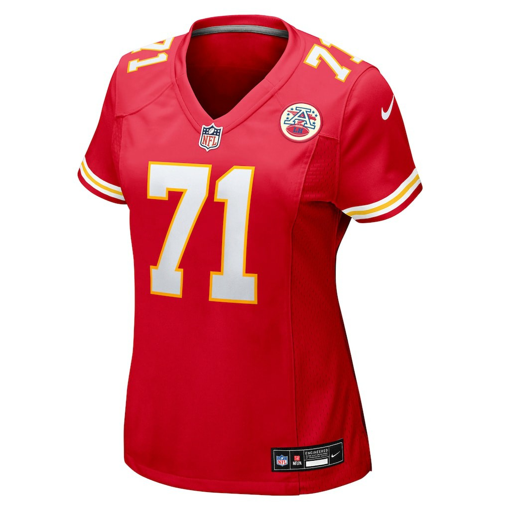 Josh Simmons  Women's Team Game Jersey - Kansas City Chiefs