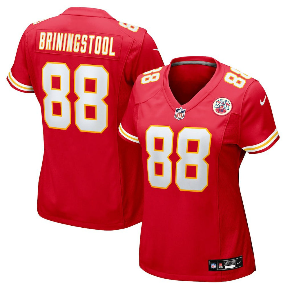 Jake Briningstool  Women's Team Game Jersey - Kansas City Chiefs