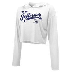 Justin Jefferson  Majestic Threads Women's Glitter Wordmark Hoodie - Minnesota Vikings