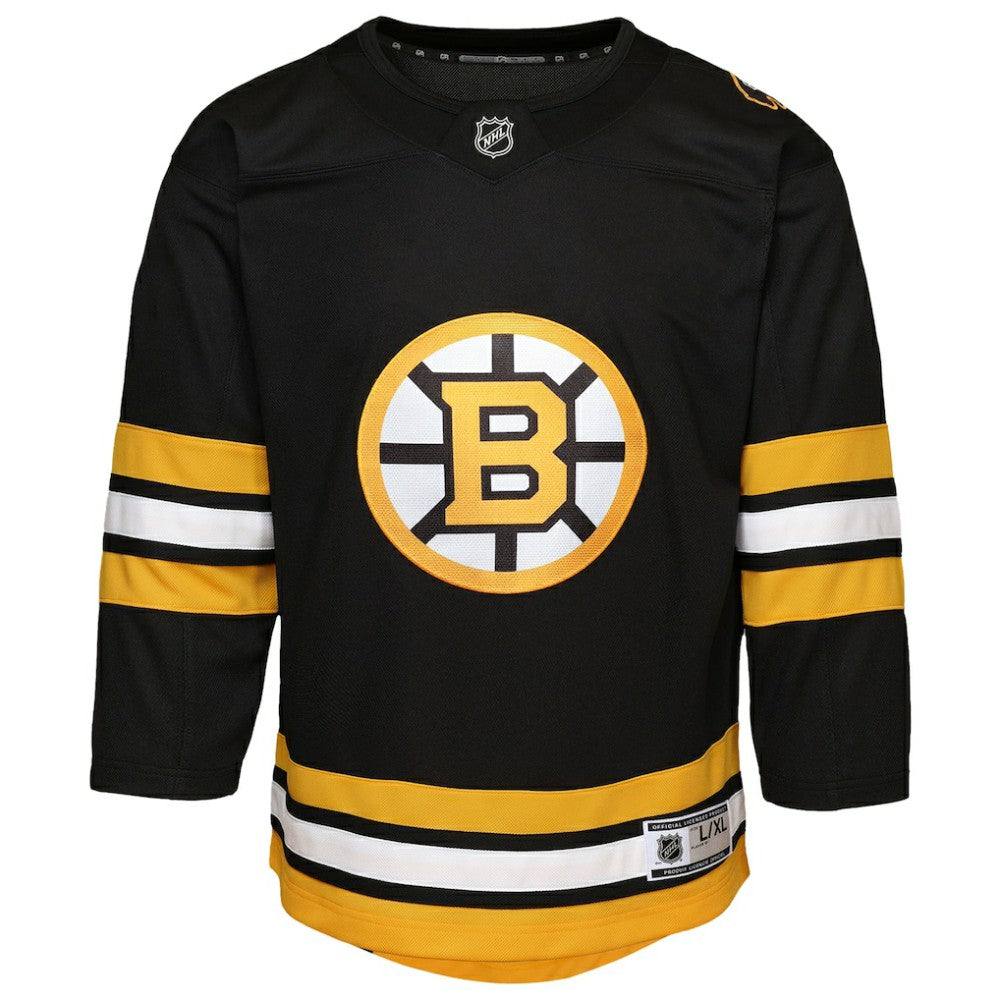 NHL Black Boston Bruins Youth Home Premier Jersey