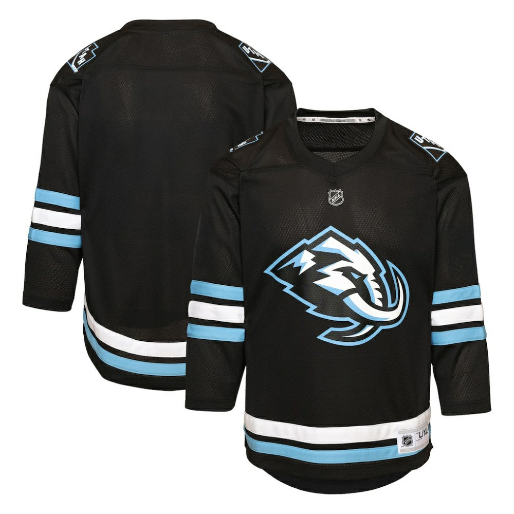 NHL Black Utah Mammoth Youth Home Replica Jersey