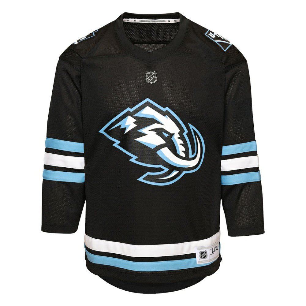NHL Black Utah Mammoth Youth Home Replica Jersey