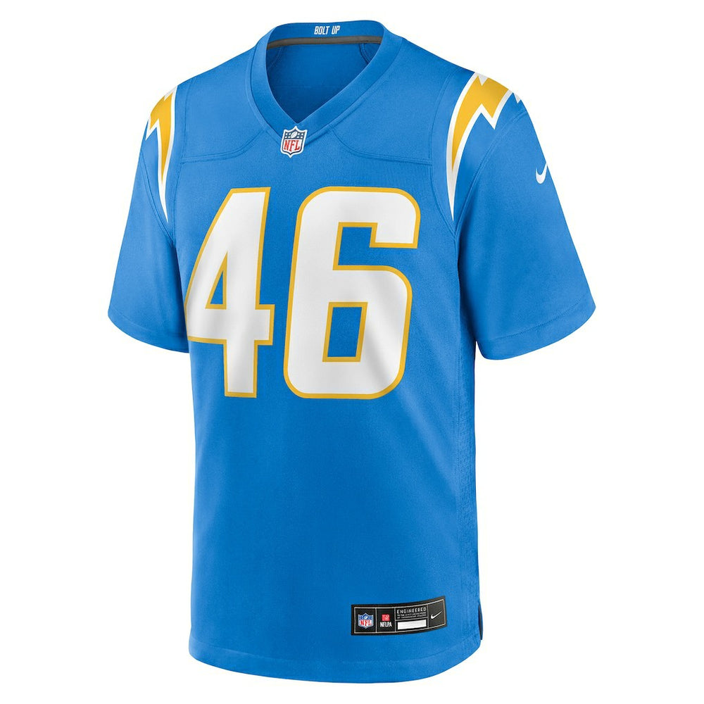 Nikko Reed  Team Game Jersey - Los Angeles Chargers