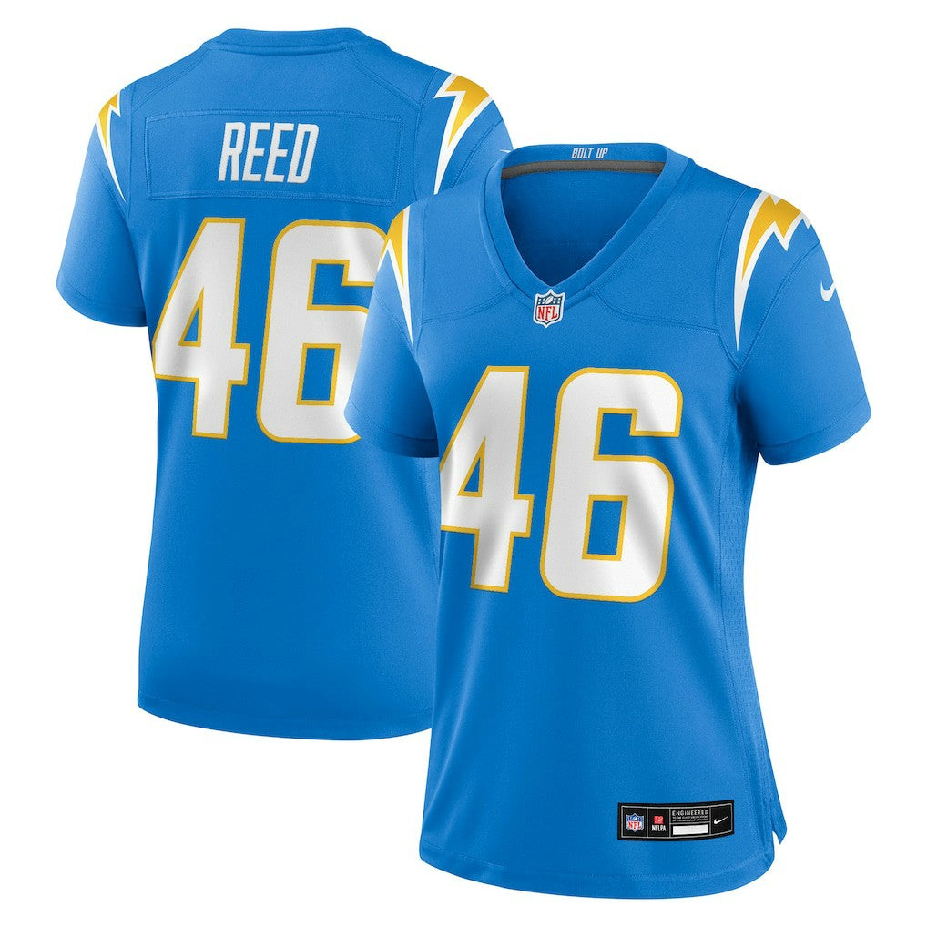 Nikko Reed  Women's Team Game Jersey - Los Angeles Chargers