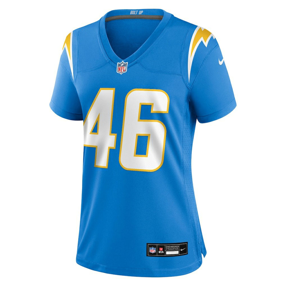 Nikko Reed  Women's Team Game Jersey - Los Angeles Chargers