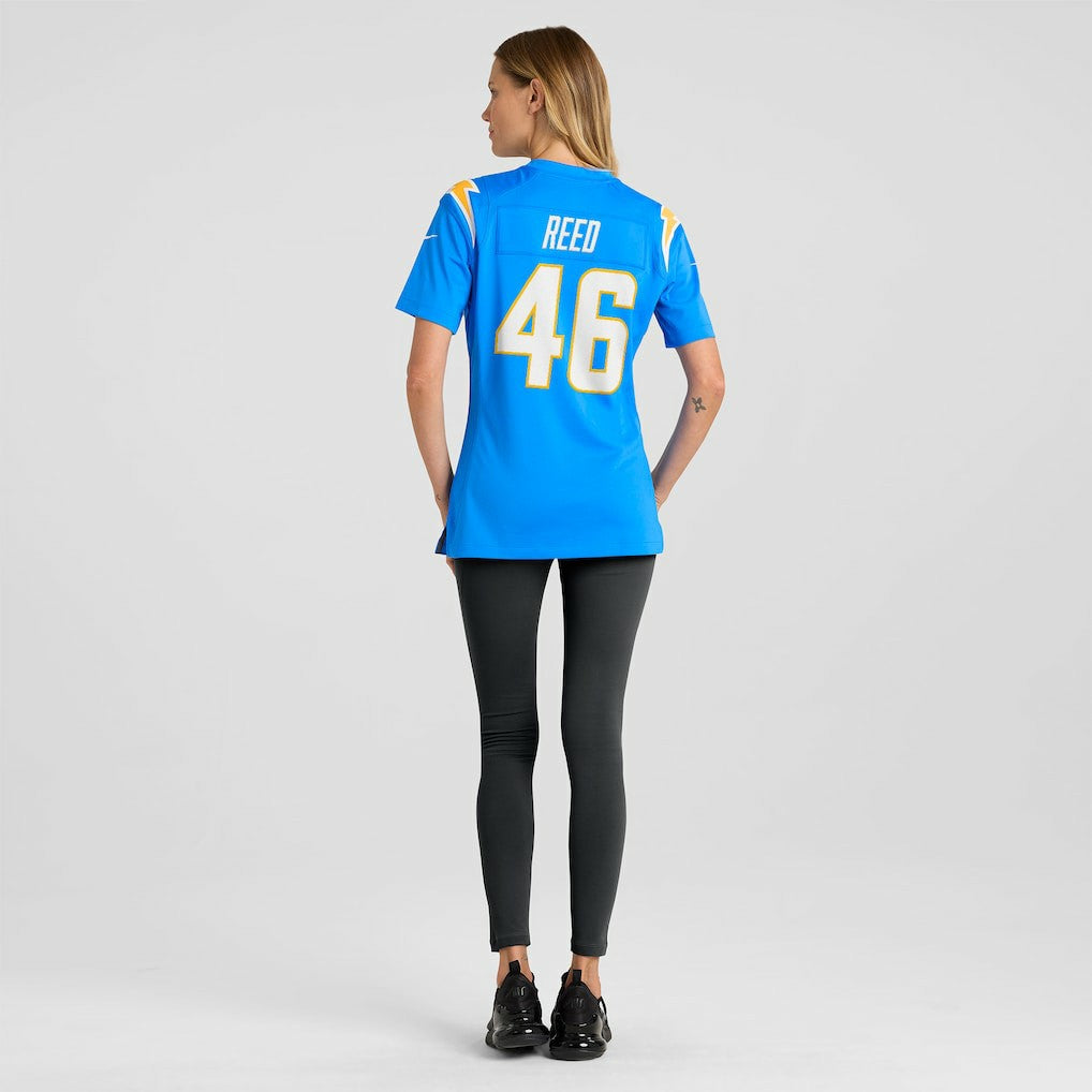 Nikko Reed  Women's Team Game Jersey - Los Angeles Chargers