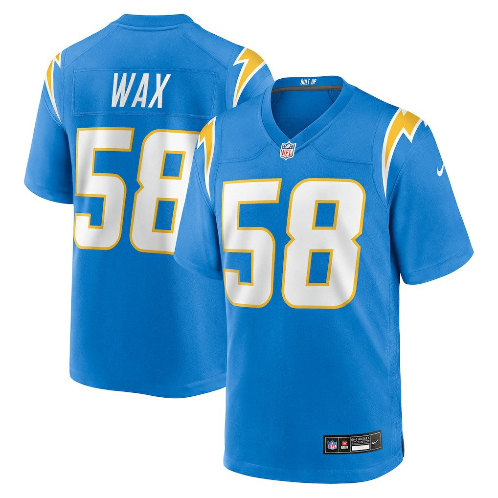 Marlowe Wax  Team Game Jersey - Los Angeles Chargers