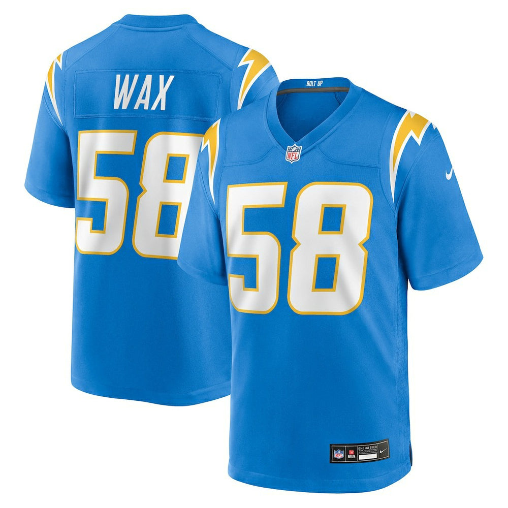 Marlowe Wax  Team Game Jersey - Los Angeles Chargers