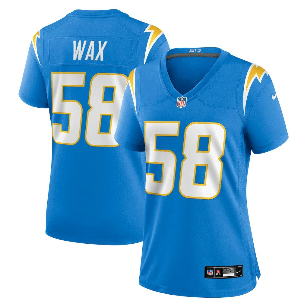Marlowe Wax  Women's Team Game Jersey - Los Angeles Chargers