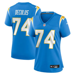 Austin Deculus  Women's Team Game Jersey - Los Angeles Chargers