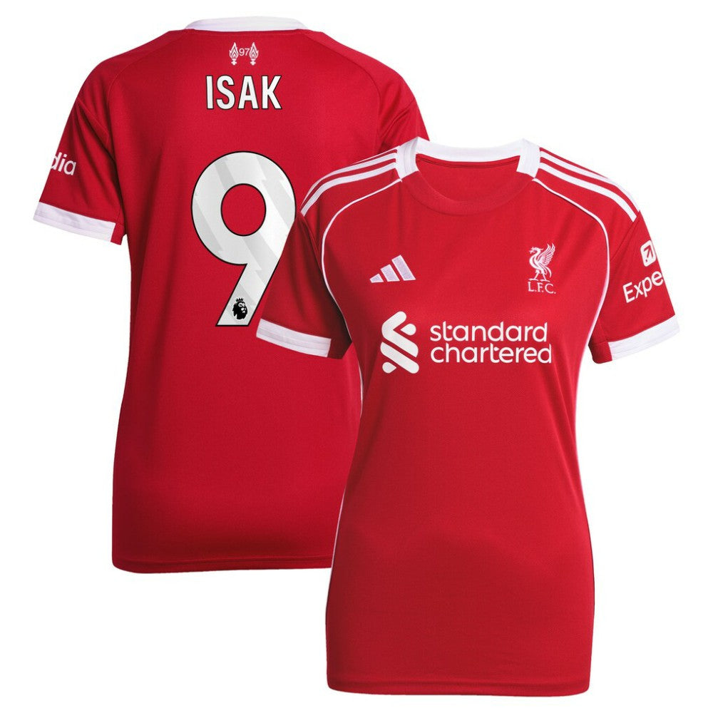Alexander Isak Liverpool Women's 2025/26 Home Replica Player Jersey - Adidas Red
