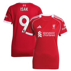 Alexander Isak Liverpool Women's 2025/26 Home Replica Player Jersey - Adidas Red