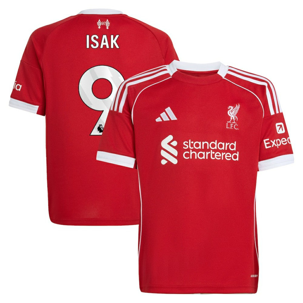 Alexander Isak Liverpool Youth 2025/26 Home Replica Player Jersey - Adidas Red