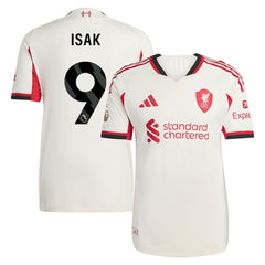 Alexander Isak Liverpool 2025/26 Away Player Jersey - Adidas White