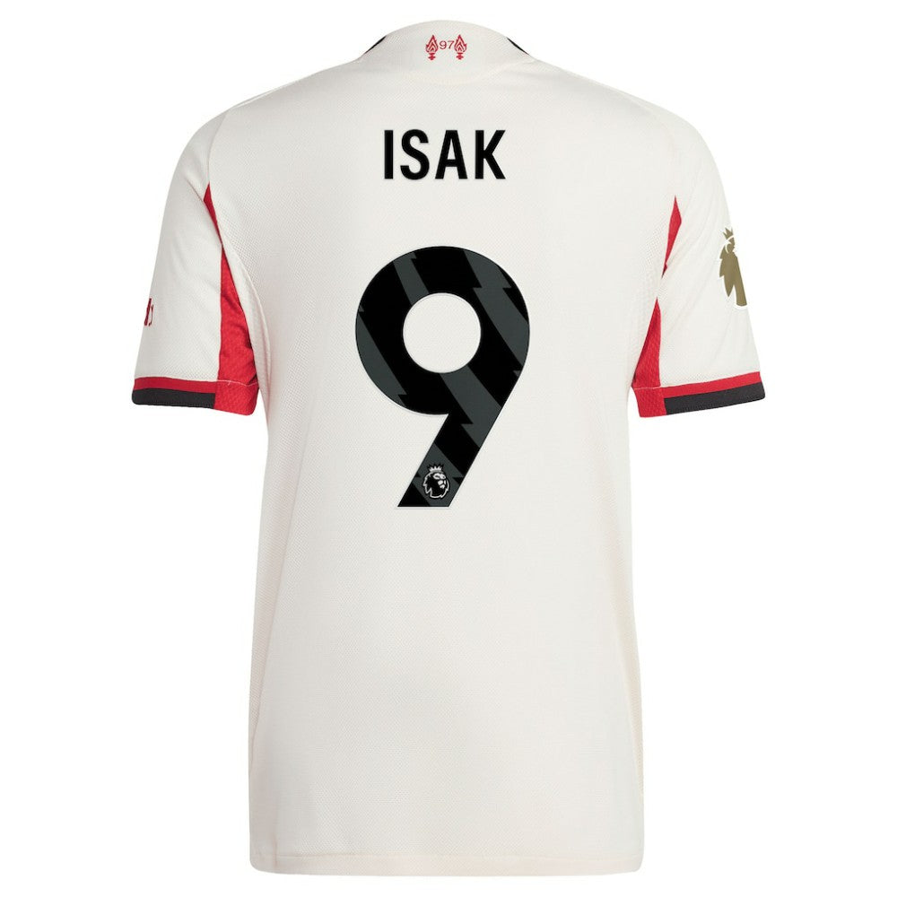 Alexander Isak Liverpool 2025/26 Away Player Jersey - Adidas White